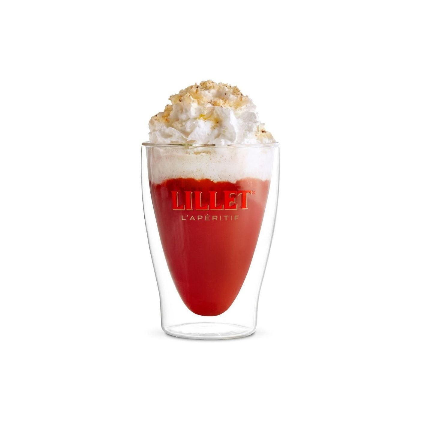 Lillet Noisette Rezept - Winter-Drink mit Kirsch-, Maracujasaft & Haselnuss.