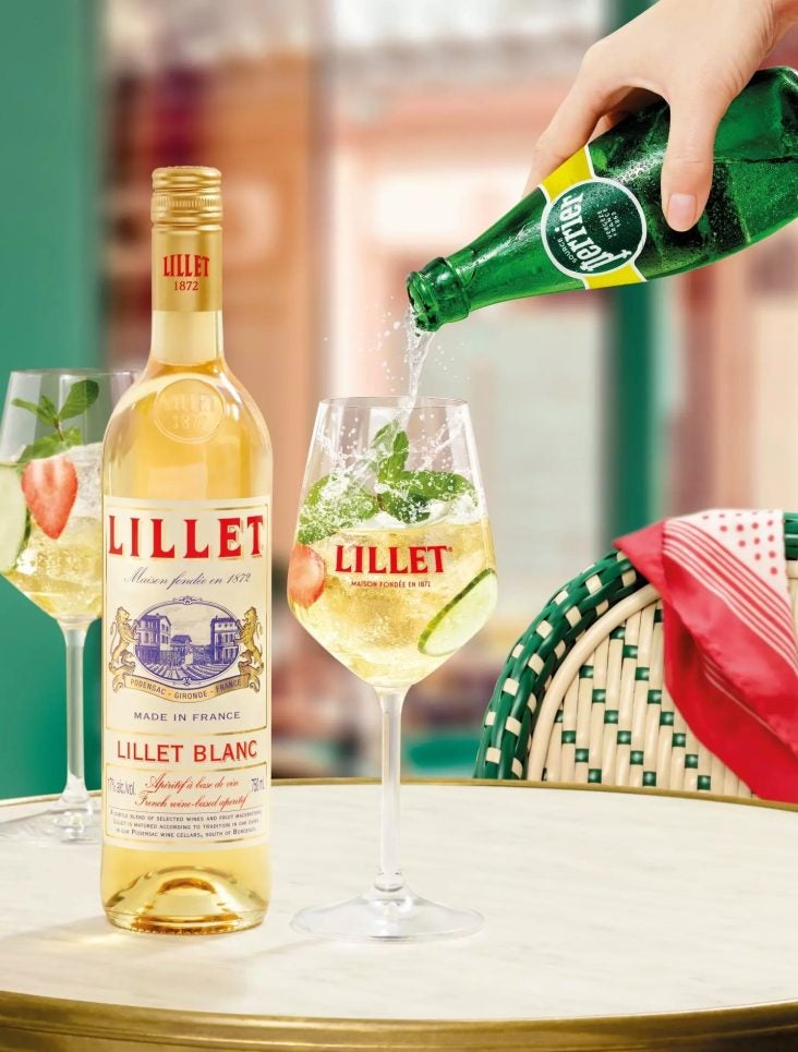 Lillet Perrier Strawberry