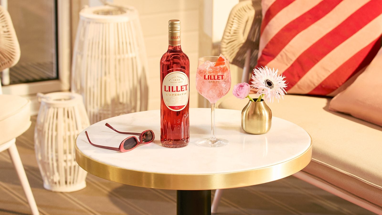 Lillet Rose Produkt – rosa, fruchtiger und würziger Französischer Wein-Aperitif – online kaufen